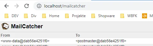 Mailcatcher on localhost
